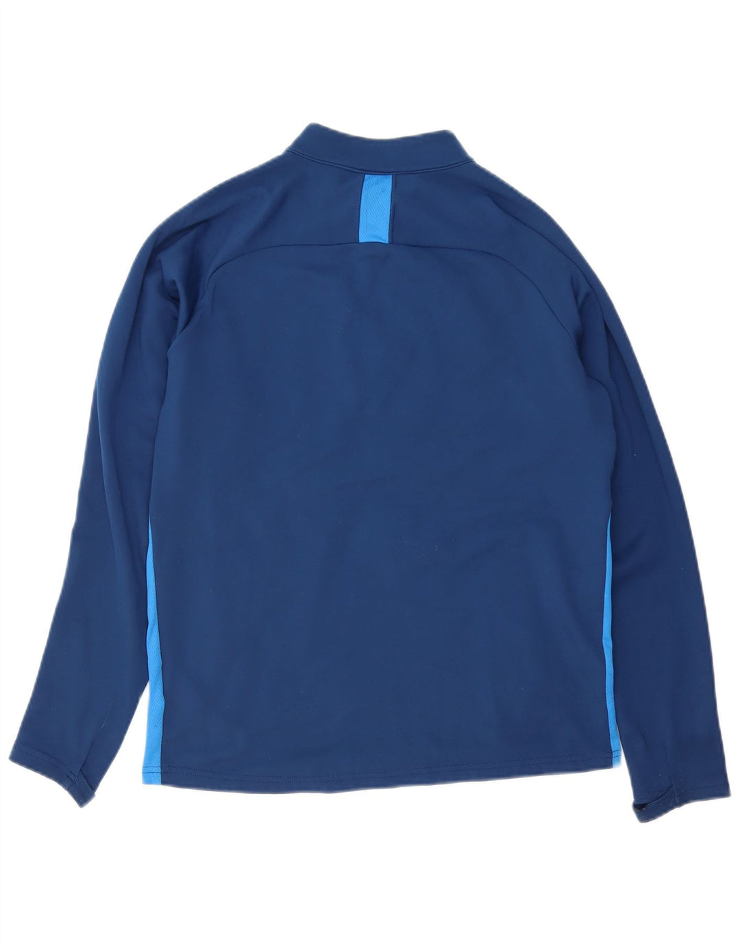 Męska bluza dresowa Nike Dri Fit z zamkiem błyskawicznym, mała, granatowa, z blokami kolorów