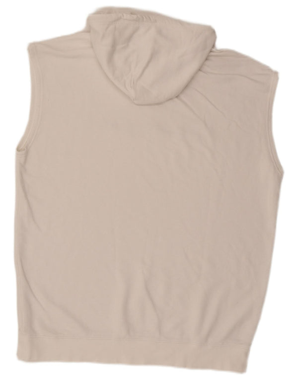 Męski sweter bez rękawów z grafiką Champion, 2XL, biała bawełna