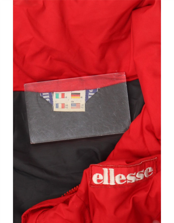 Męska kurtka wiatrówka z kapturem Ellesse IT 48 Nylon w kolorze średniej czerwieni