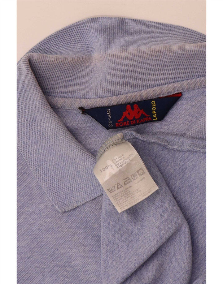 Męska koszulka polo Kappa XL, niebieska, bawełniana