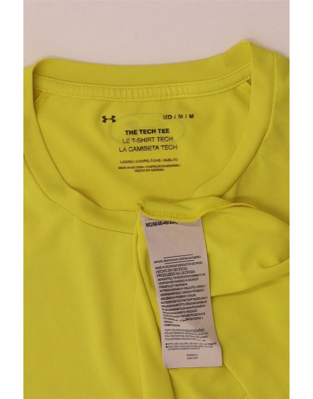 Męska koszulka z krótkim rękawem Under Armour o regularnym kroju, średni żółty poliester
