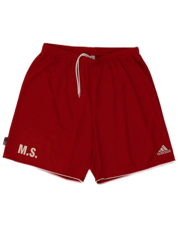Męskie spodenki sportowe Adidas XL, czerwone, poliestrowe