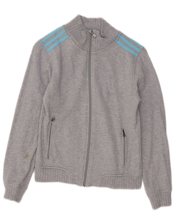 Damska bluza dresowa Adidas UK 6 XS Szara, nakrapiana bawełna