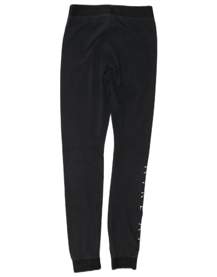 Damskie legginsy Nike Graphic UK 10, małe, czarne, z blokami kolorów
