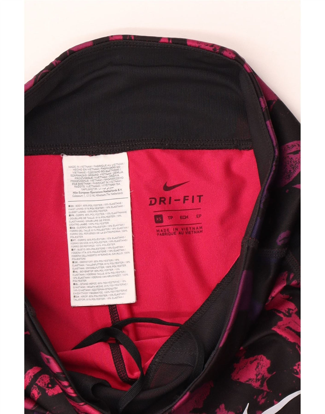 Damskie legginsy Nike Dri Fit UK 6 XS, wielokolorowy poliester typu Tie Dye