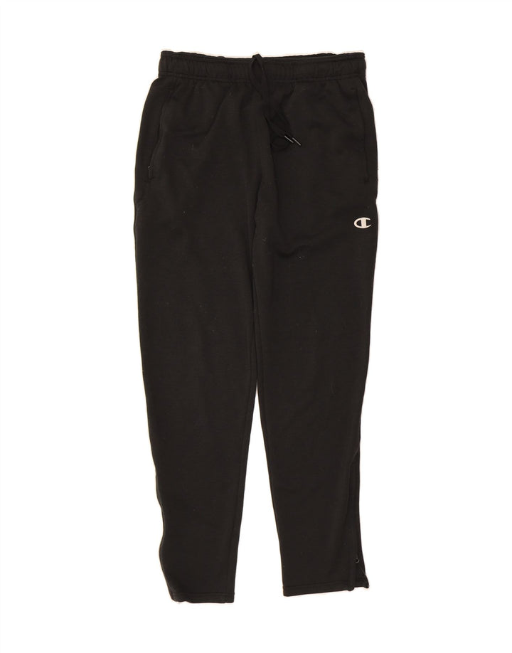 CHAMPION Womens Tracksuit Trousers UK 12 Medium Black Polyester Vintage Champion and Second-Hand Champion from Messina Hembry 