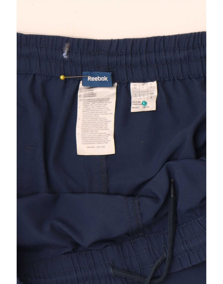 Męskie spodenki sportowe Reebok, duże, granatowe, nylonowe