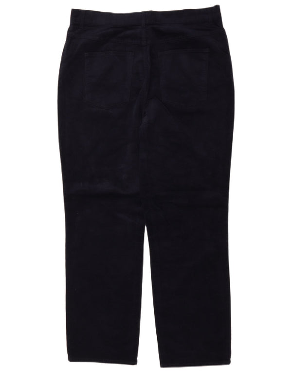 Damskie sztruksowe spodnie zwężane John Lewis UK 16 Large W36 L28 Granatowe
