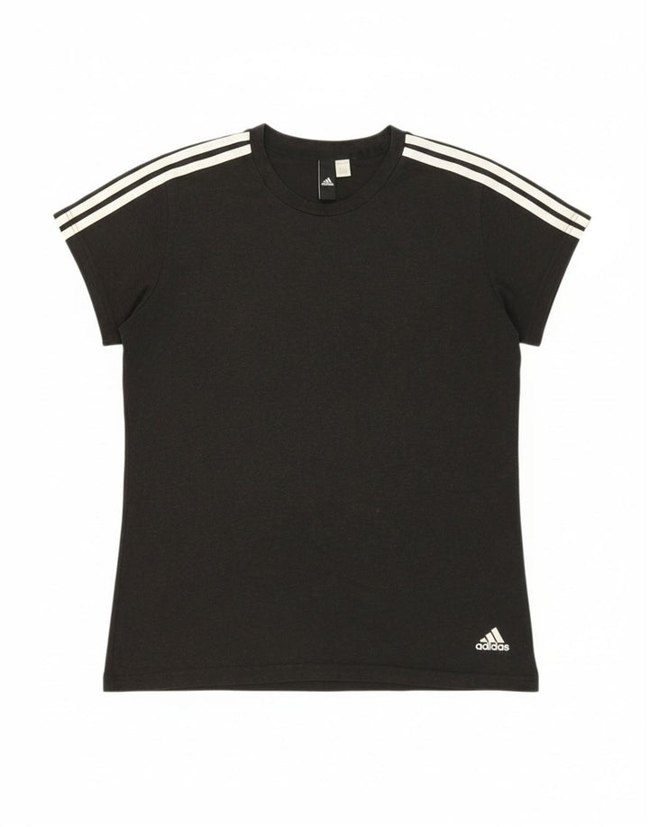 ADIDAS Mens T-Shirt Top Small Black Vintage Adidas and Second-Hand Adidas from Messina Hembry 