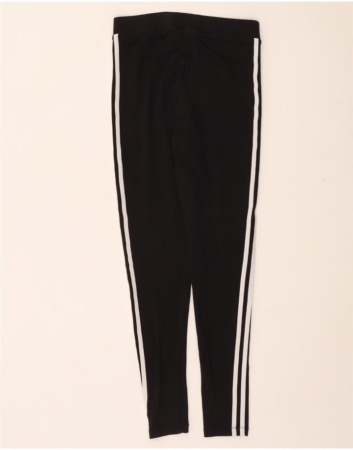 Legginsy Damskie Adidas UK 10 Małe Czarne Bawełniane