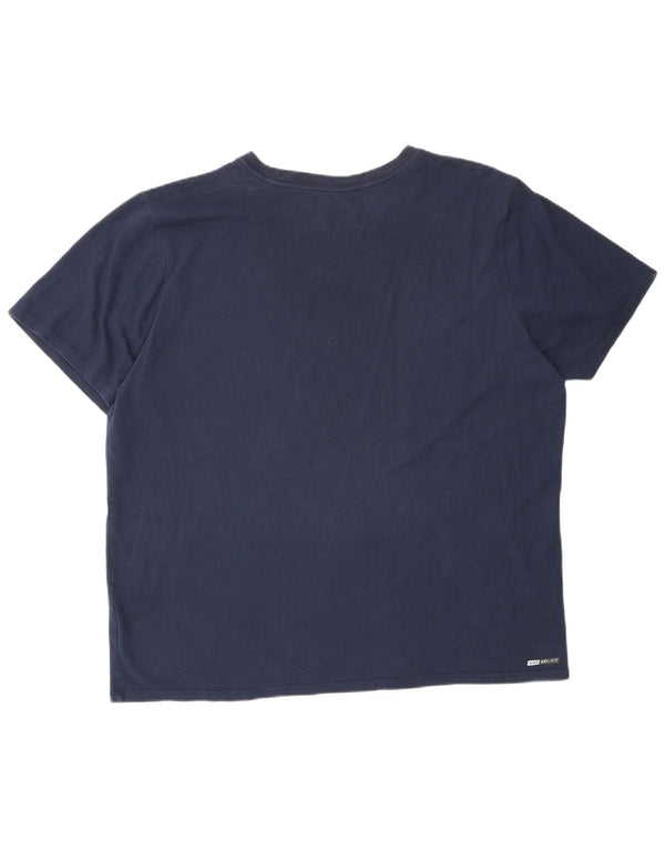 Męski t-shirt Hurley Dri Fit z grafiką, góra XL, granatowa, bawełniana