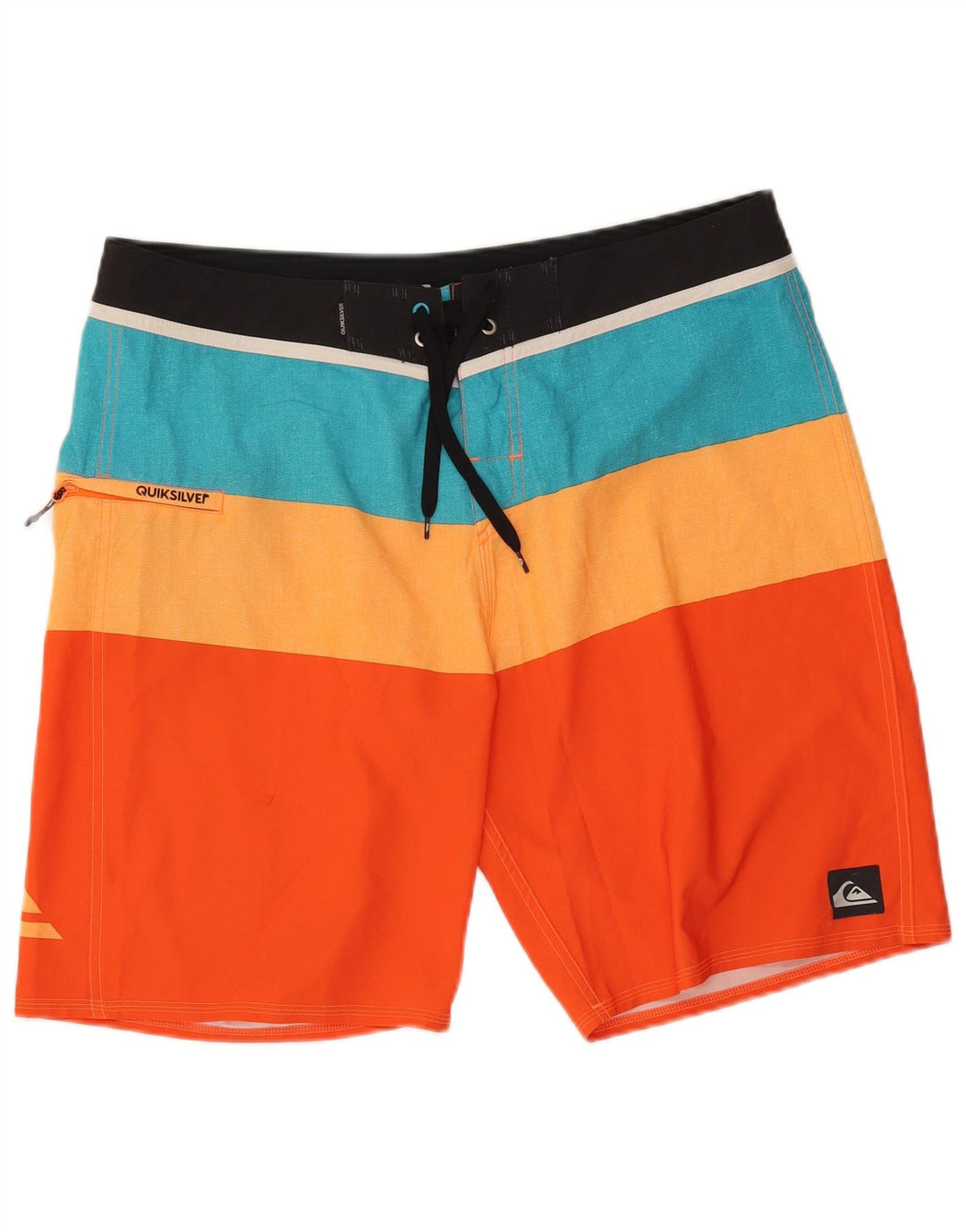 Męskie spodenki kąpielowe Quiksilver, duży, wielokolorowy poliester z blokami kolorów