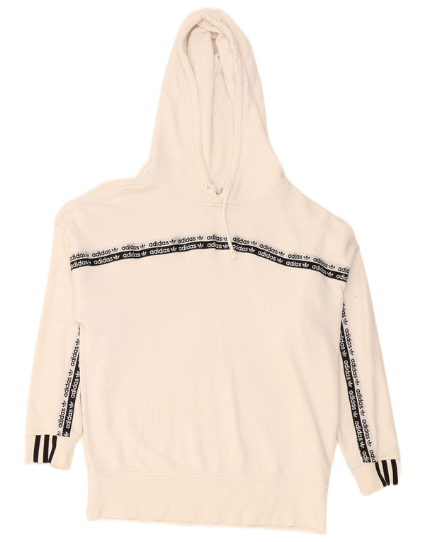 Damska bluza z kapturem Adidas Graphic UK 12 Medium White Colorblock