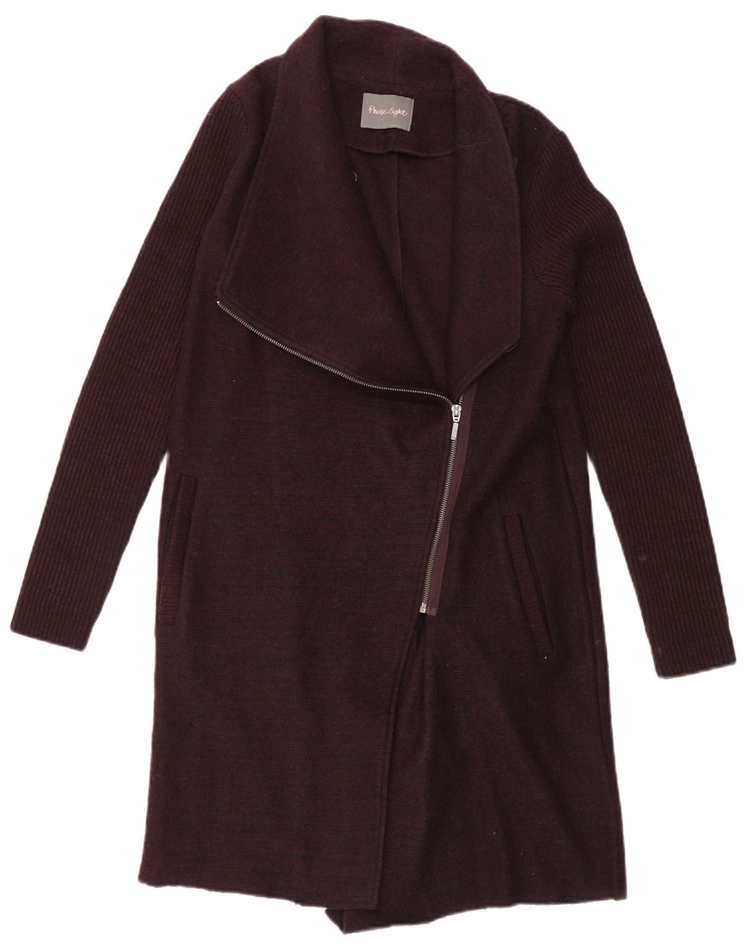 Damski sweter oversize z długim rękawem Phase Eight UK 8 Small Burgundy