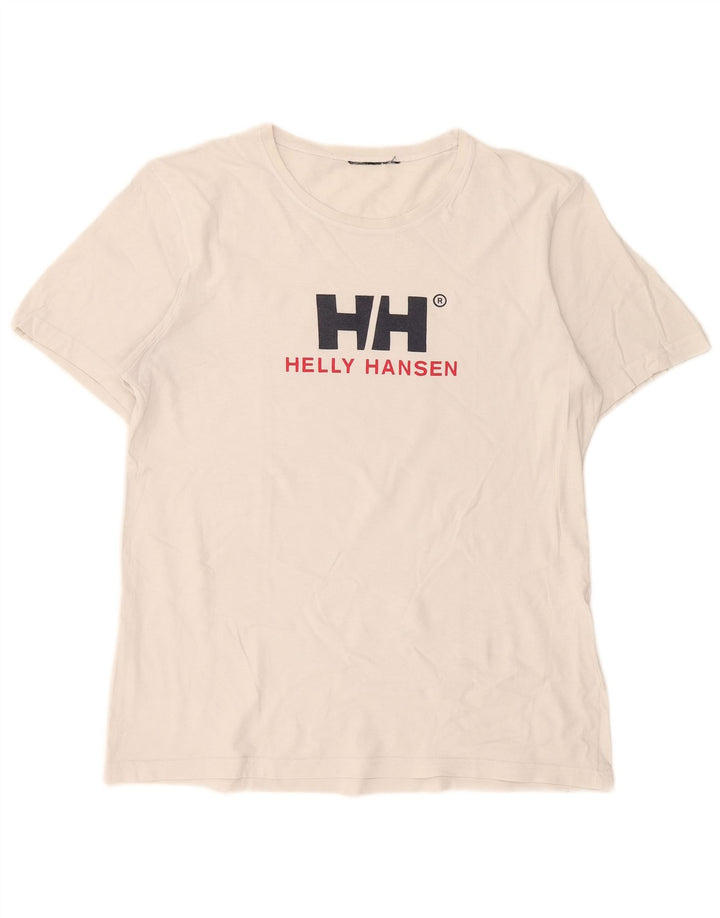 Męski T-shirt z grafiką Helly Hansen, duży, biały