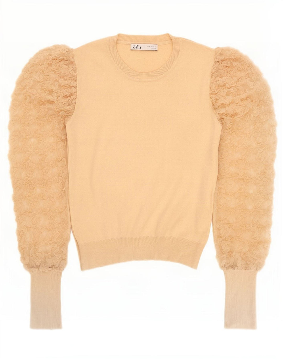 Bluzka damska Zara Top UK 12 średni beż