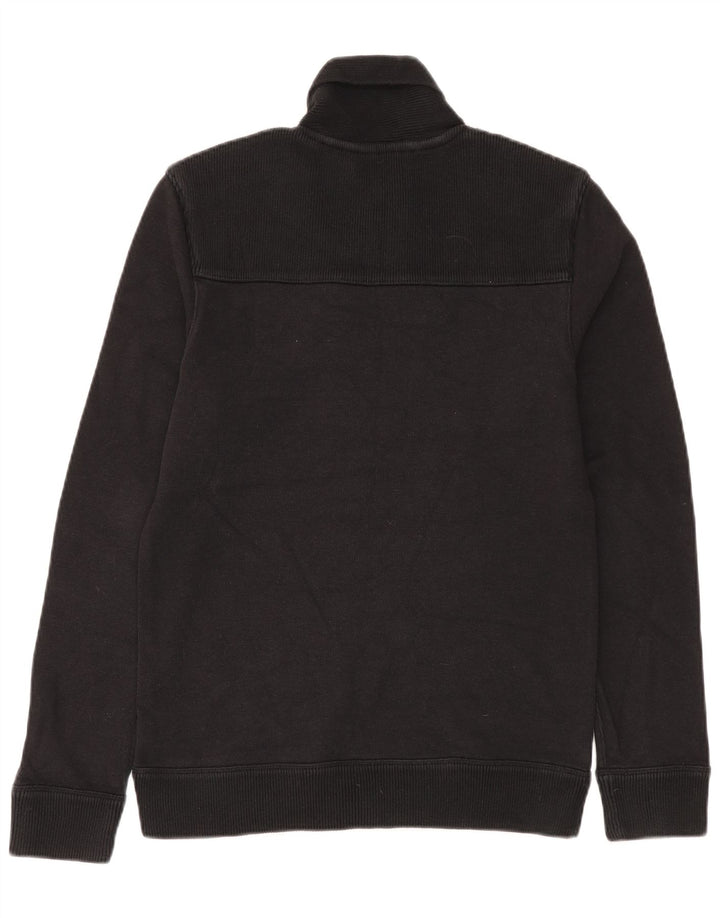 Męski sweter Ted Baker z szalowym dekoltem, rozmiar 4, duży, czarny