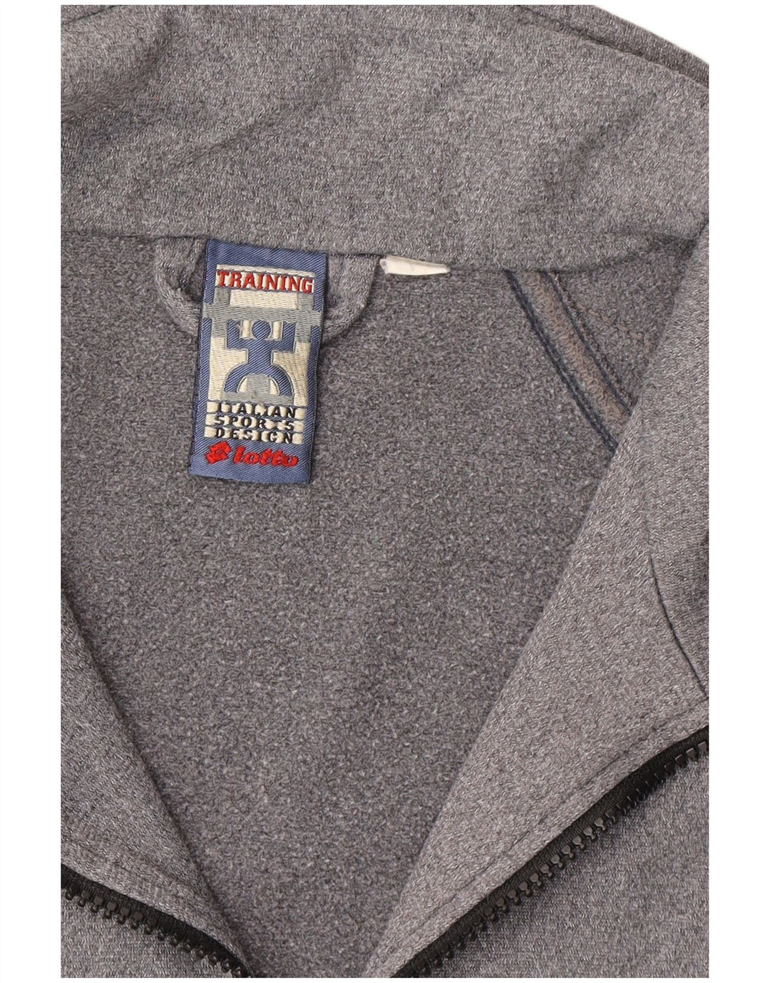 LOTTO Mens Training Graphic Tracksuit Top Jacket XL Grey