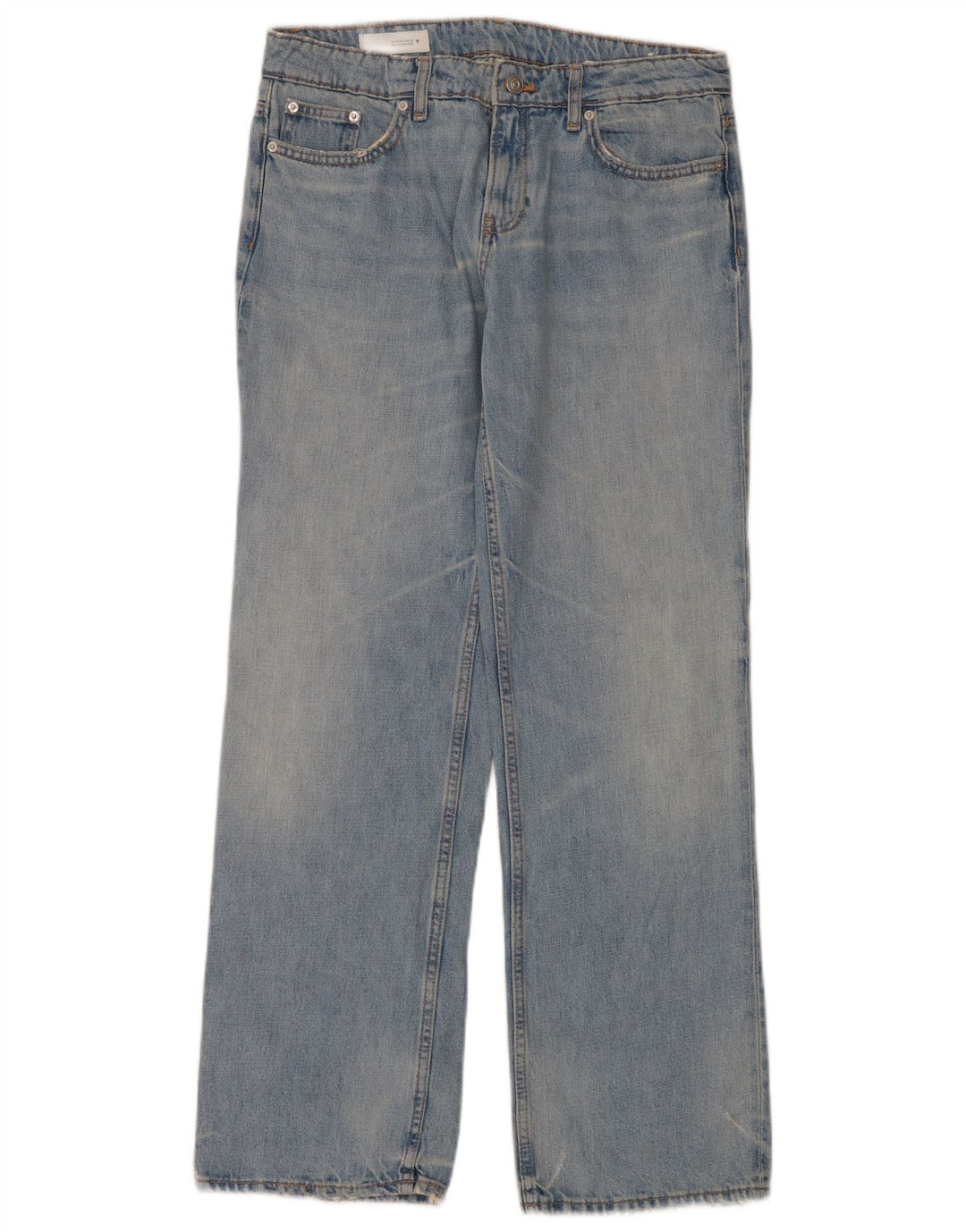 Damskie proste dżinsy Zara EU 40 Medium W34 L34 Niebieskie bawełniane