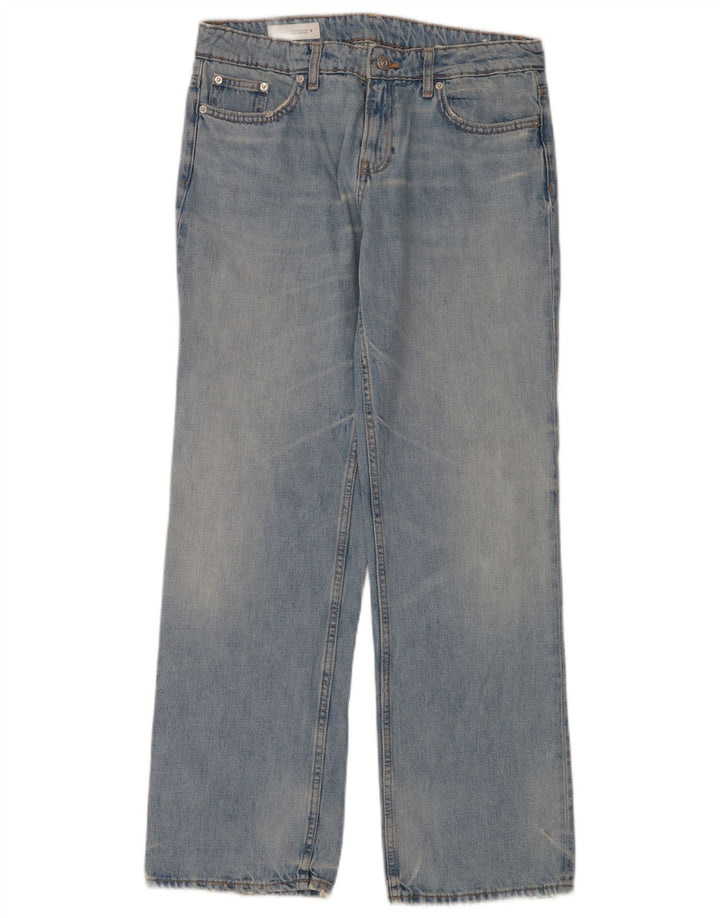 Damskie proste dżinsy Zara EU 40 Medium W34 L34 Niebieskie bawełniane