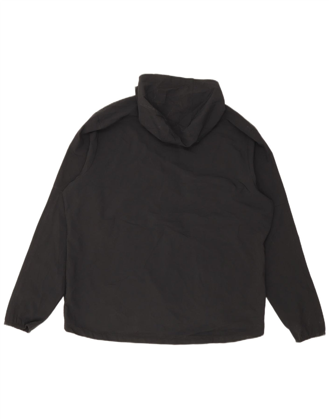 Męska kurtka przeciwdeszczowa z kapturem Nike UK 42 XL, czarna, poliestrowa