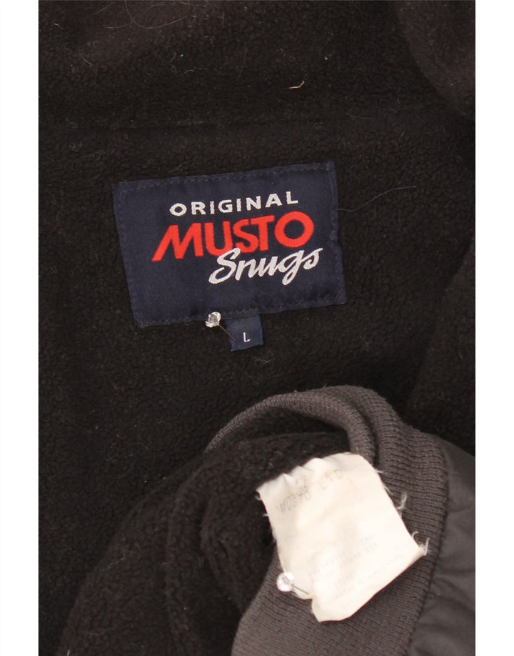 Męska kurtka bomber Musto UK 40, duża, szary poliester