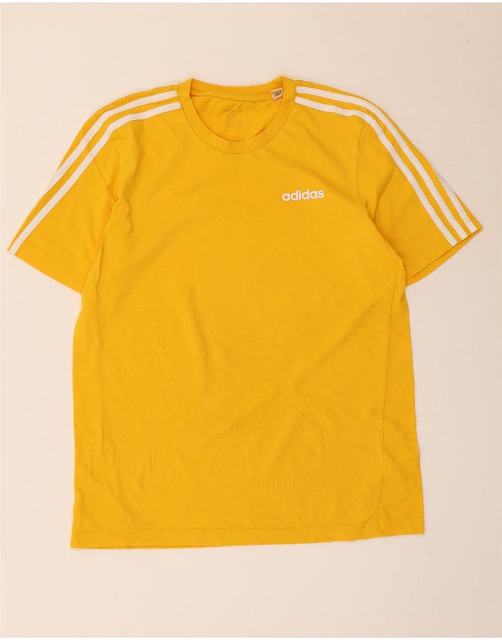 Adidas Męska Koszulka Top Średnia Żółta Bawełna