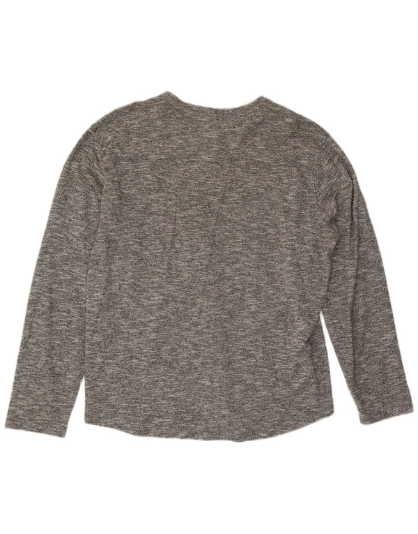 Męska koszulka Volcom z długim rękawem XL, szara, nakrapiana bawełna