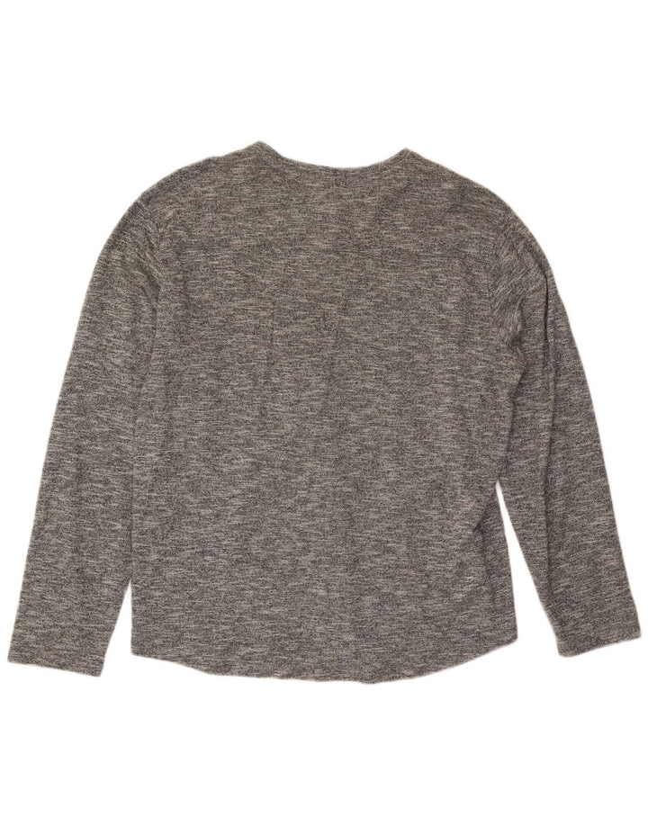 Męska koszulka Volcom z długim rękawem XL, szara, nakrapiana bawełna