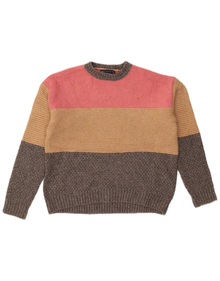 Sweter damski Marks & Spencer z okrągłym dekoltem, UK 14, średni, wielokolorowy