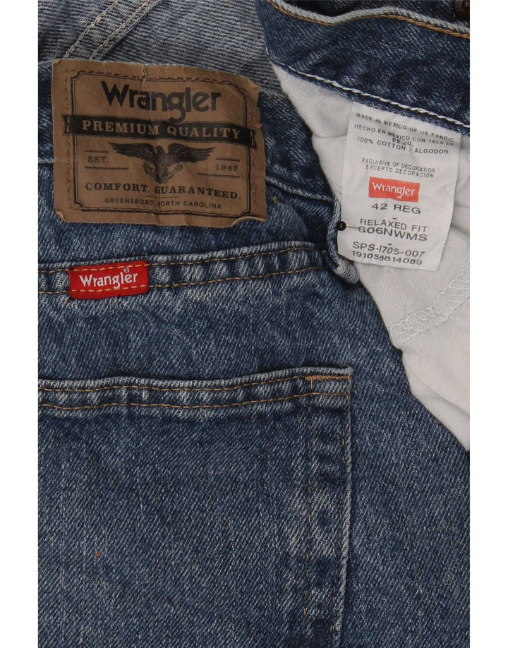Męskie spodenki jeansowe Wrangler W42 2XL Niebieskie, bawełniane