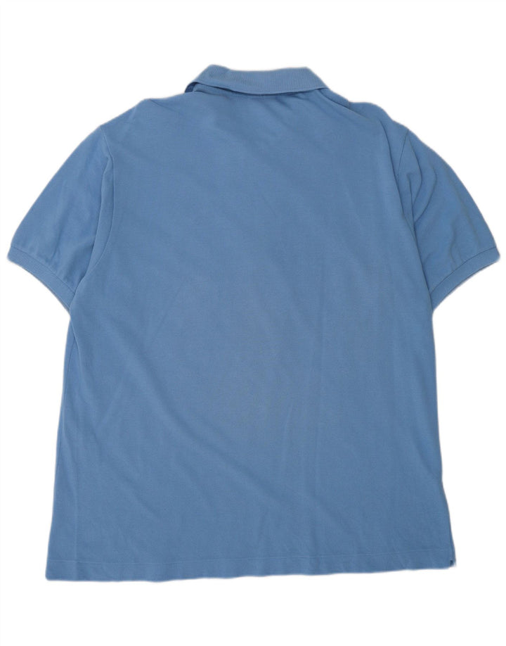 Męska koszulka polo LACOSTE, rozmiar 6, XL, niebieska, bawełniana