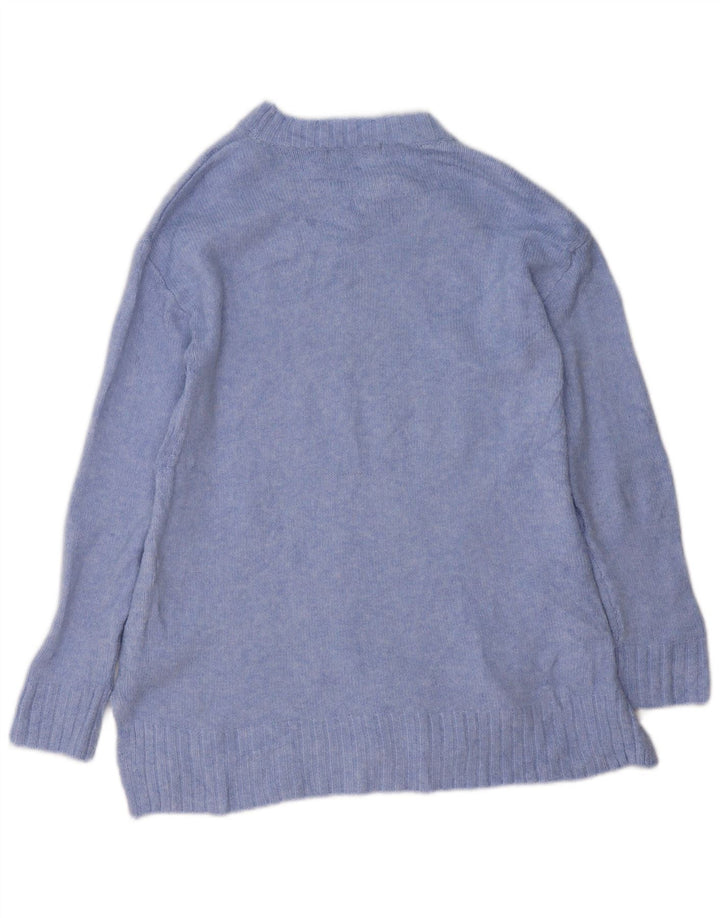 Marks & Spencer Damski sweter z wycięciem pod szyją, UK 10, mały, niebieski