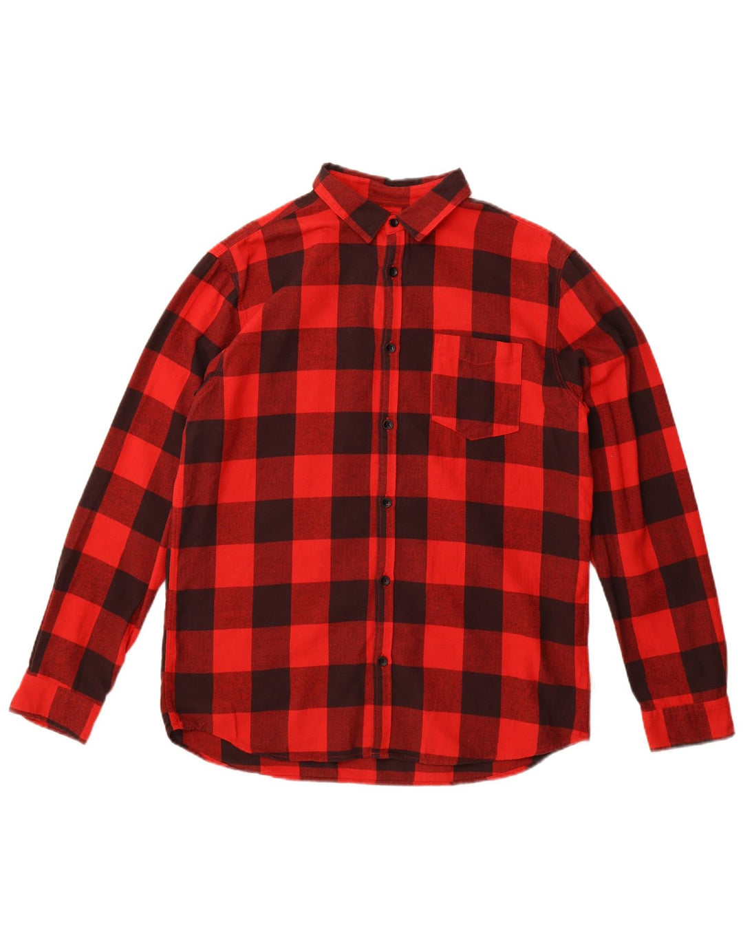 Męska koszula flanelowa Jack & Jones XL, czerwona bawełniana kratka