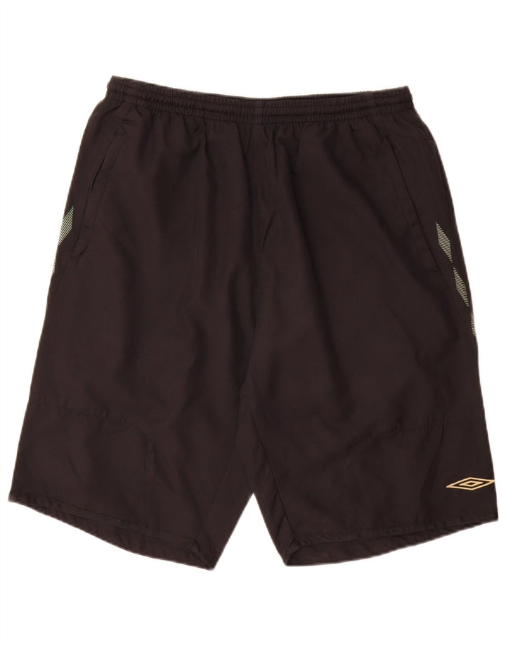 Męskie spodenki sportowe Umbro XL, czarny, geometryczny poliester
