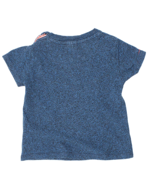 T-shirt chłopięcy Ted Baker z grafiką na 18-24 miesiące, granatowy, nakrapiany