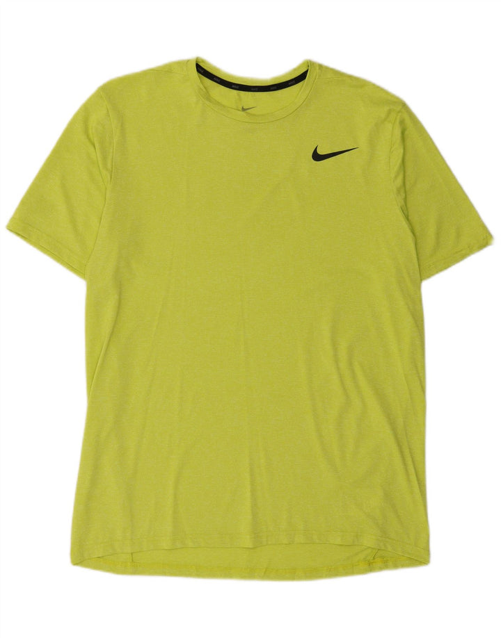 Męski T-shirt Nike Dri Fit, duży, zielony, poliester