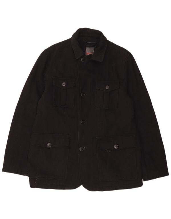 Męska kurtka użytkowa Levi's UK 40, duża, czarna, wełniana
