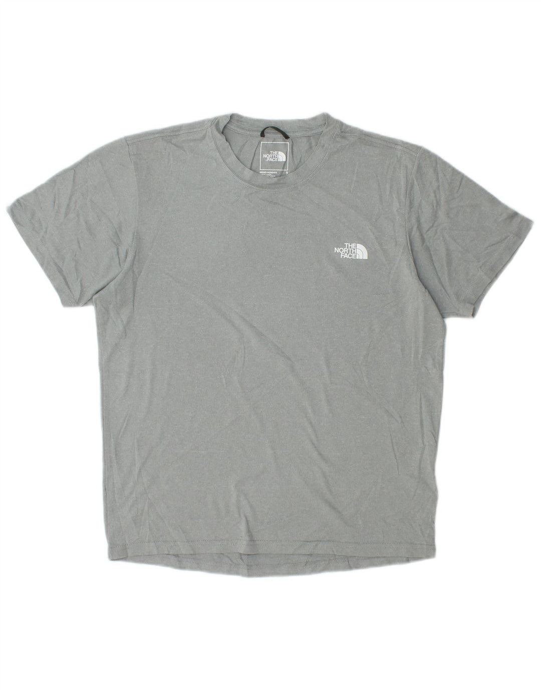 T-shirt męski The North Face, mały, szary, poliestrowy