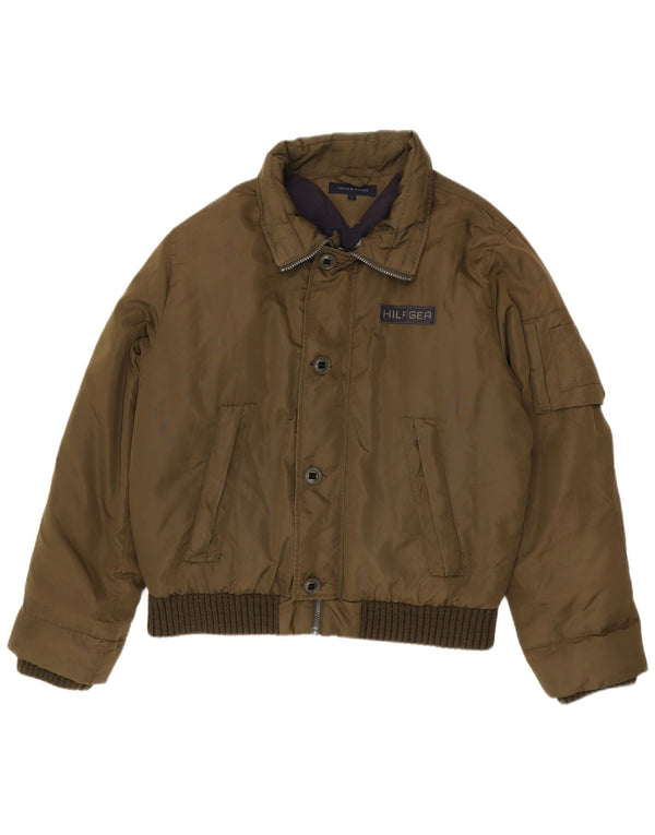 Męska ocieplana kurtka Tommy Hilfiger UK 40, duża, nylon w kolorze khaki