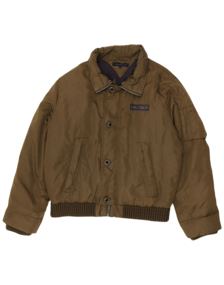 Męska ocieplana kurtka Tommy Hilfiger UK 40, duża, nylon w kolorze khaki