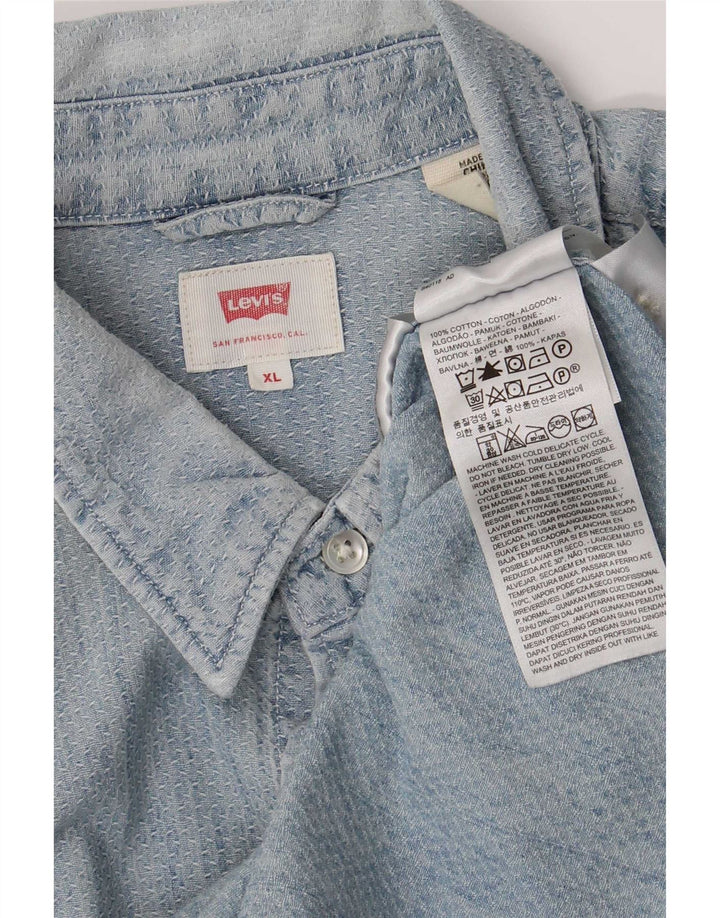 Koszula męska Levi's XL, niebieska, bawełniana