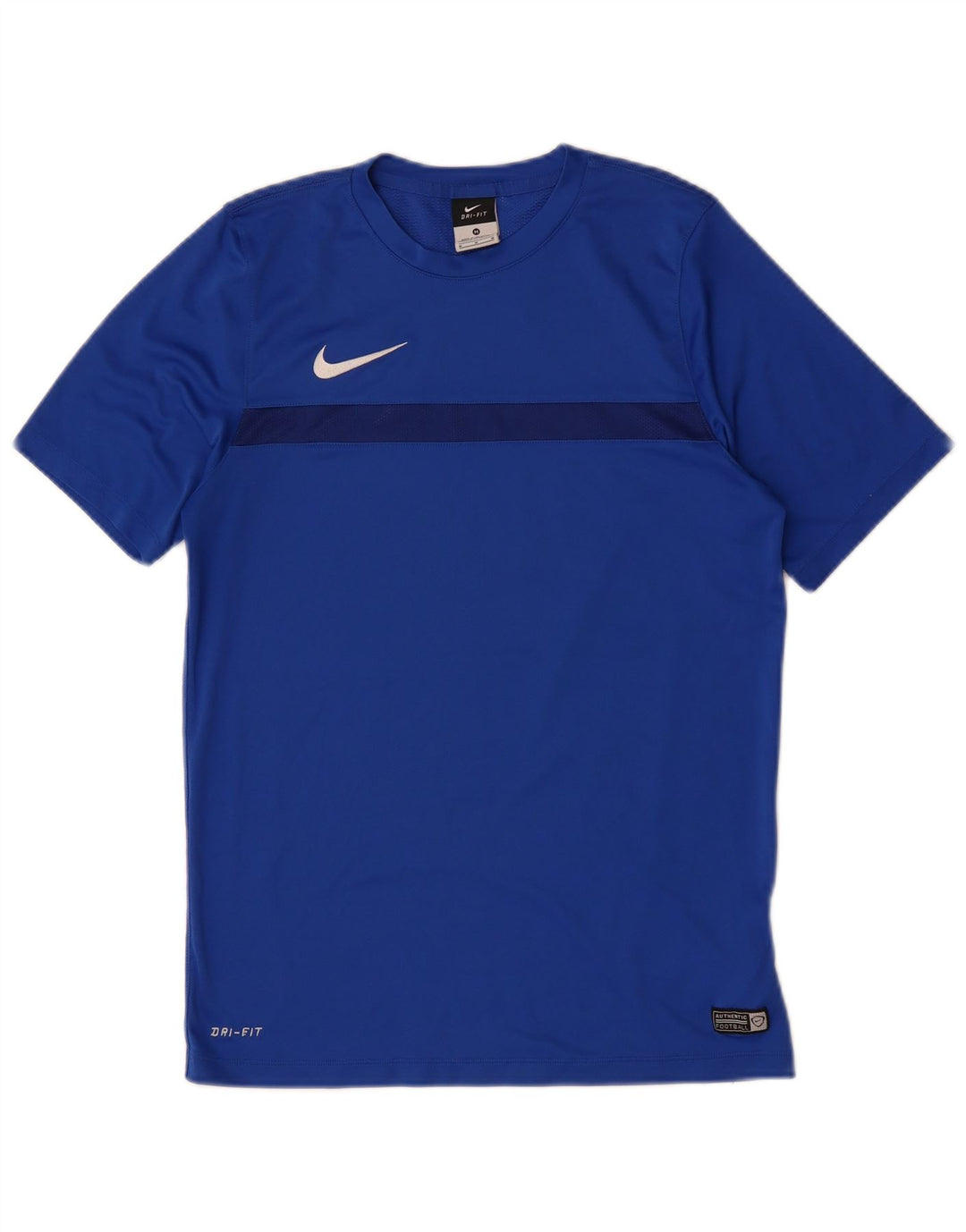 Męski T-shirt NIKE Dri Fit, średni niebieski poliester