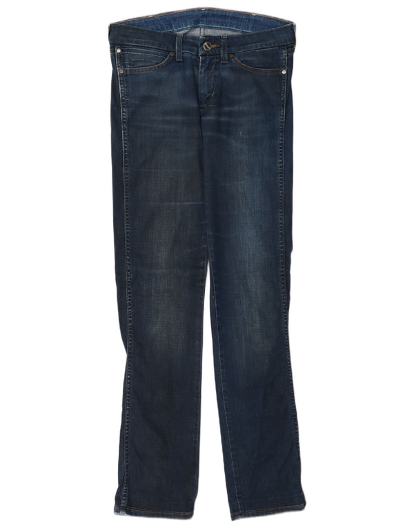 Damskie jeansy Wrangler Sofia Straight W30 L36 Niebieskie bawełniane