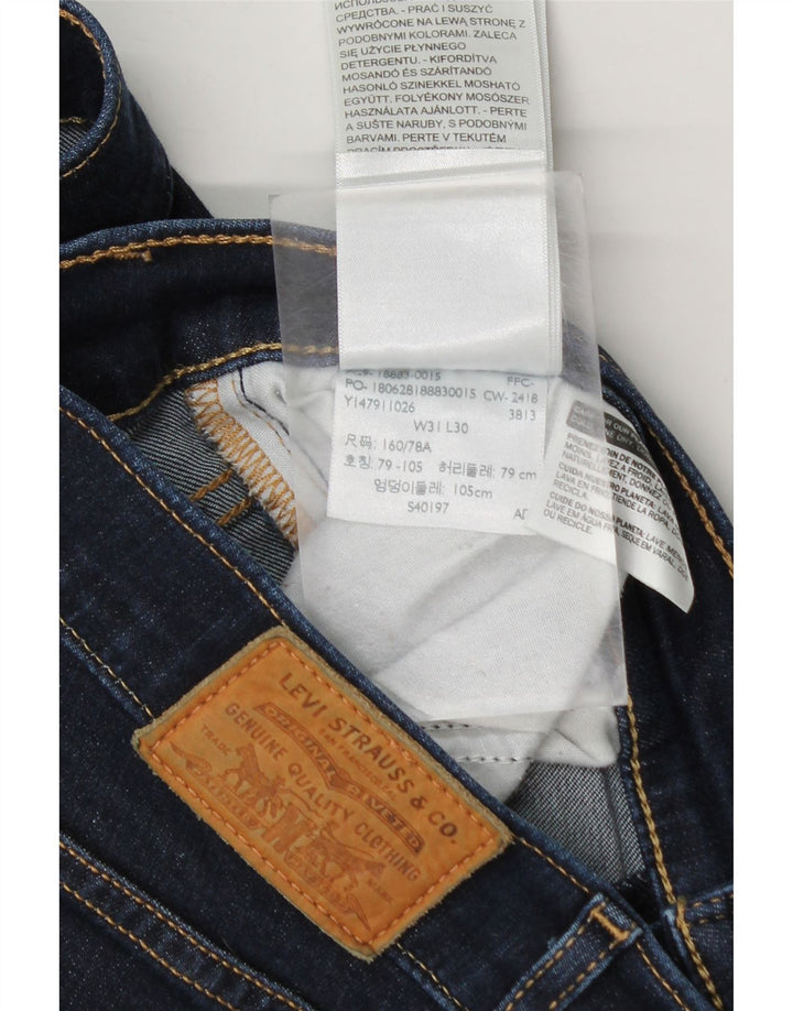 Damskie jeansy Levi's Slim W31 L27 Granatowa bawełna