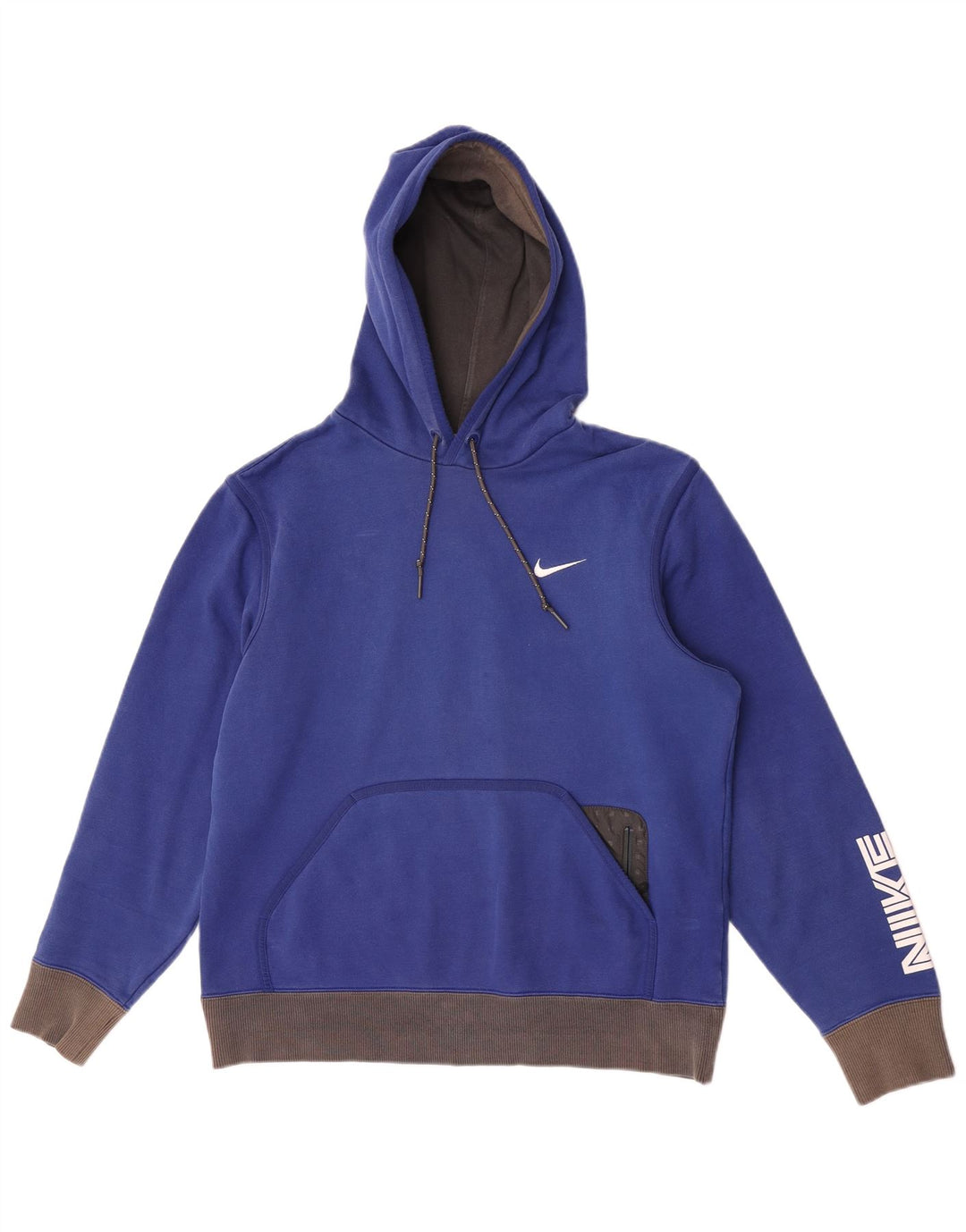 Męska bluza z kapturem Nike Graphic, bawełniana, w kolorze średniego błękitu