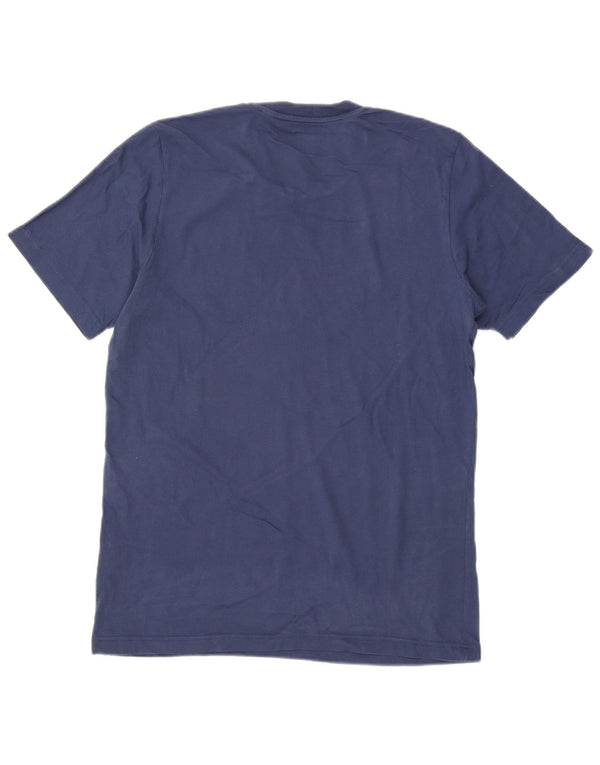 Adidas Męski T-Shirt Top Średni Granatowy Bawełniany