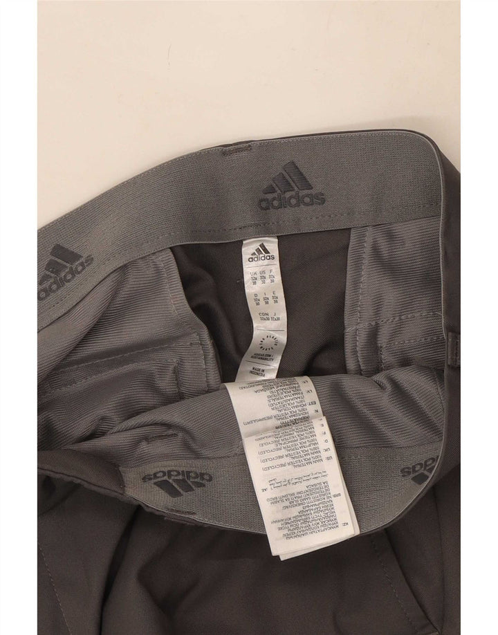 Adidas Męskie Proste Spodnie Chino W32 L30 Szary Poliester