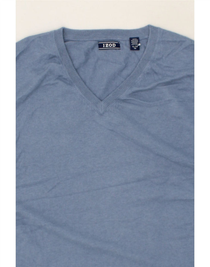 IZOD Mens Vest Tank Top XL Blue Cotton Vintage Izod and Second-Hand Izod from Messina Hembry 