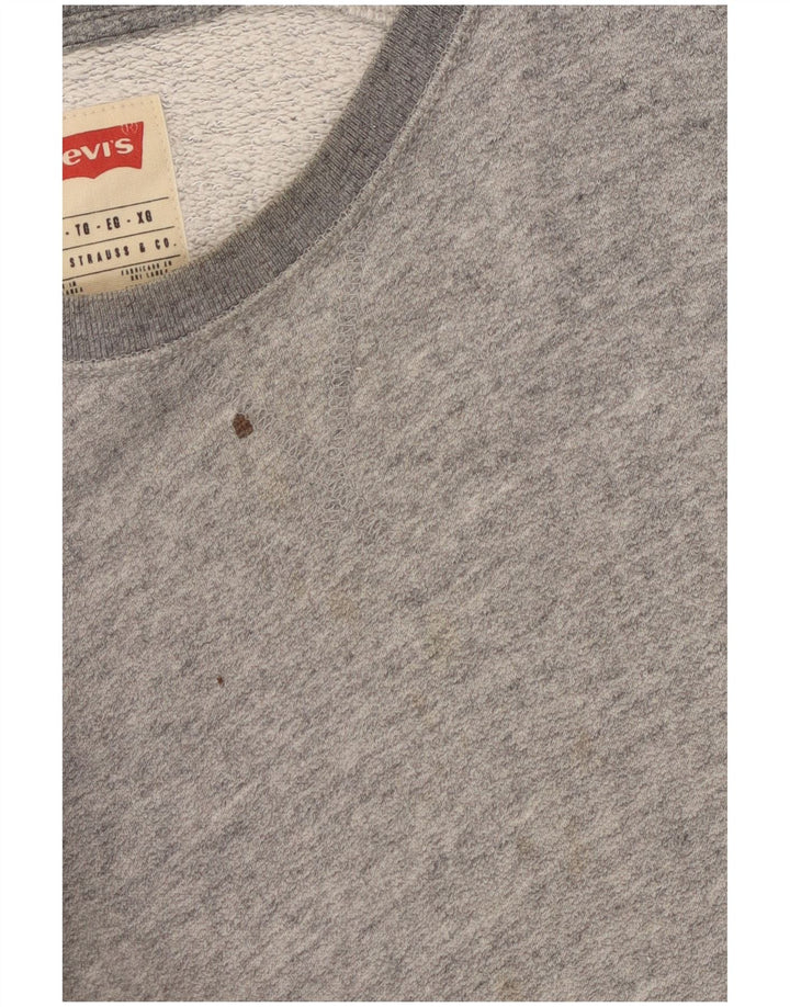 Męska bluza Levi's XL, szara, nakrapiana bawełna